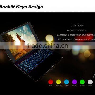 Wholesale backlit keys Bluetooth keyboard case for iPad Pro wireless clamshell Bluetooth keyboard case whosale