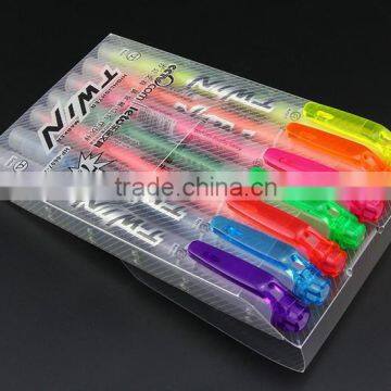 Double Head Highlighter Maker Fluorescent Pen with Chisel Nib HP-6607-7