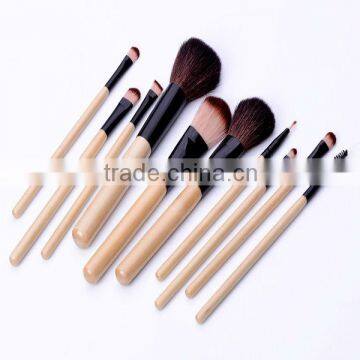 10pcs high quality professional nature handle face rolling cosmetic case