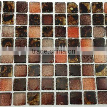 12''X12'' tumbled mosaic 300X300 mix color red