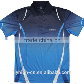 Allover sublimation printing sports polo shirts