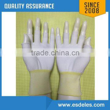 ES12202 Nylon Gloves with PU Plam Coating--skype:elestech-sales3