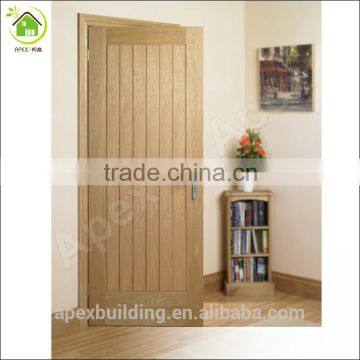 Modern V-Groove design flush wood door design single door design