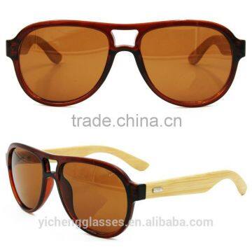 Fashion Trendy Design Plastic Frame Eyewear Wood Temple Sunglasses Hand Made Carving Glasses photo-3