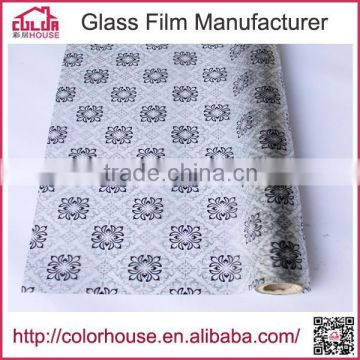 Privacy adhesive window film for glass partitions