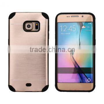 Shock resistance with metal plating TPU cell phone case for Samsung galaxy S7 edge