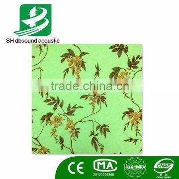 Eco-Friendly Sound Insulation Polyester Fiber Acoustic Ceiling Panel for Living Room Decoration