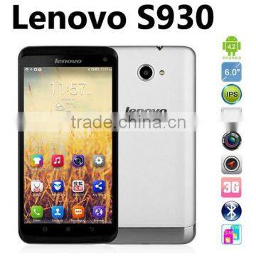 Android 4.2 MTK6582 Quad Core Dual SIM 1GB RAM 8GB ROM 6.0 inch lenovo smart phone Lenovo S930
