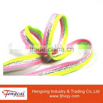 Fashion colorful woven shoelace