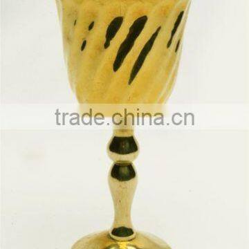 WINE GOBLET, DECORATIVE GOBLET, BRASS WINE GOBLET