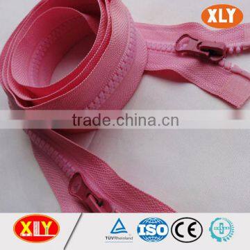 head to head resin teeth two way seperating zipper