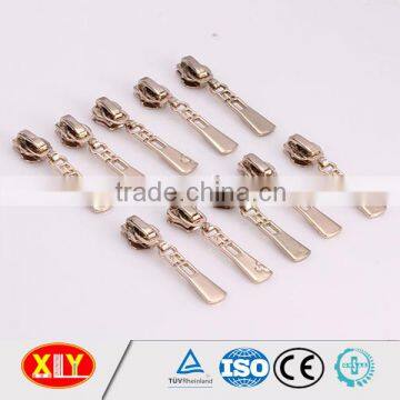 fancy hook puller rose gold metal zipper slider