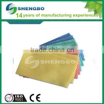 Red Blue Cleaning Wipes Nonwoven Fabric