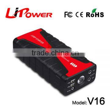 18000mAh portable car power jump starter for portable air compressor