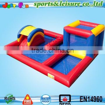 Mini inflatable kids playzone inflatable balls pool with slide