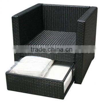 Popular Used KD PE Rattan Garden Wicker Furniture