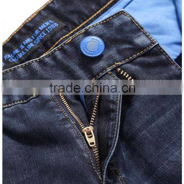 Cotton Basic 4 Pocket Vintage Blue Mens Cultivate One's Morality Denim Jeans With Skinny Legs photo-6