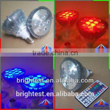 44 Keys remote RGB led par light, led Par38 RGB spotlight, 9*1W led RGB light