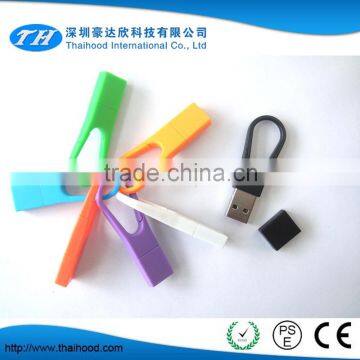 Multi Color 8GB waterproof U disk, USB promotional gifts, 64GB plastic engaging creative U disk