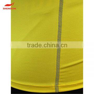 Cheap Compression Polyester Yellow Polo Shirt photo-3