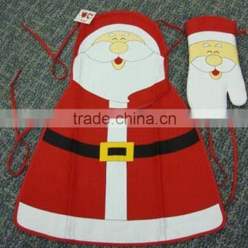 father christmas design children kitchen apron&painting apronwith customized logo christmas apron                        
                                                Quality Choice