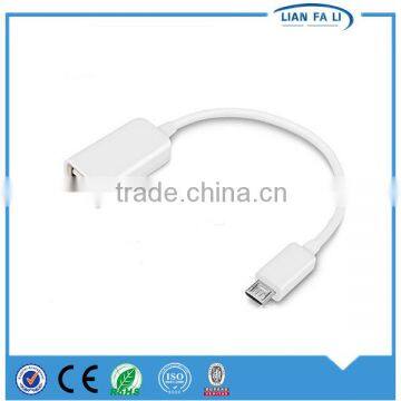 NEW!!White/Black Micro USB OTG Connection Cable /Mobile phone OTG connect kit