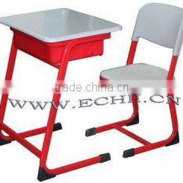 used student desks/student study table/cheap school desk and chair/classroom single desk and chair/ cheap school furniture