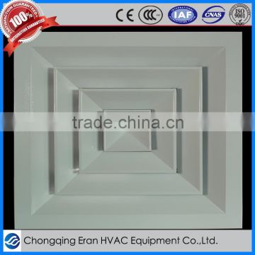 Aluminium square exhaust air diffusers for HVAC / ventilation made by China manufacturer