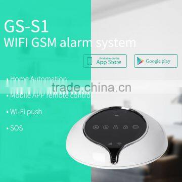 2016 factory directly supply! Work with IP cams wifi alarm system + WIFI GSM GPRS home security system GS-S1