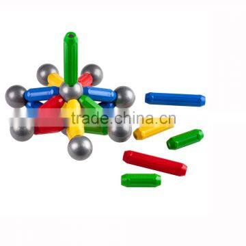 Magnetic rods and balls toy