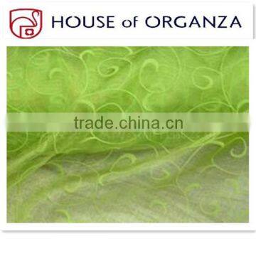 Flocking Organza Fabric for Curtain