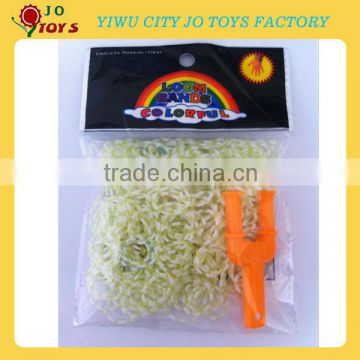 600pcs colorful loom rubber bands with 1Y-weaver+1hook +12s-slips for bracelet making