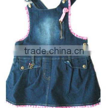 school girls denim dress