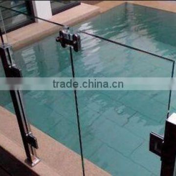 high quality frameless pool glass wall with EN12150, AS/NZS2208:1996, BS62061981