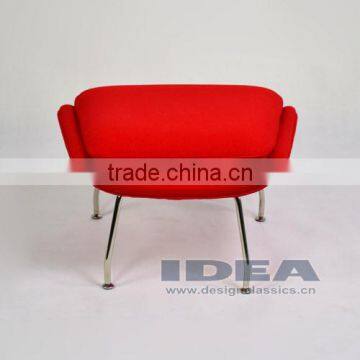 Replica Womb Chair Foot Stool - Red Wool Fabric photo-5