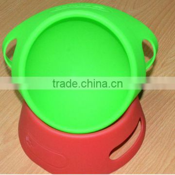 Portable and unbreakable silicon rubber dog bowl