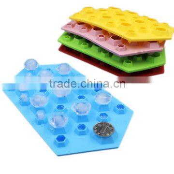 Hot Sale High Quality BPA Free Diamond Shape Silicone Ice Cube Trays photo-5