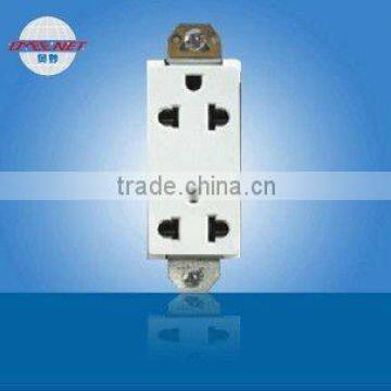 Home decoration 2 outlets power socket receptacle