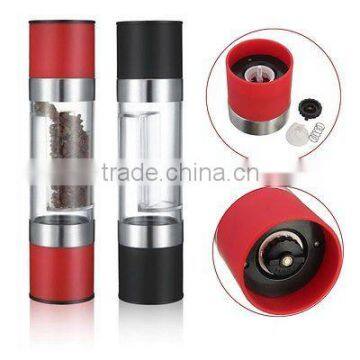 ABS Manual Dual Grind 2 In 1 Salt Pepper Spice Mill Salt & Pepper Grinder photo-5