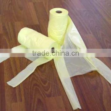 HDPE plastic garbage bags on roll