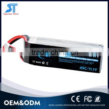 3s 11.1v 5500mah car batteries lithium-ion polymer battery pack for lithium polymer with hard case