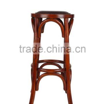 French High Seat Wooden Bar Chair photo-2