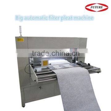 Big automatic filter pleat machine