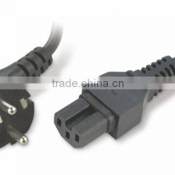 Euro Schuko plug to IEC C15