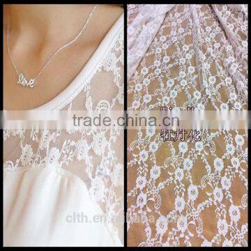 floral competitive price polyester penoy lace fabric