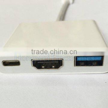 3 in 1 C Type Adaptor USB 3.1 Adapters Type C to C / HDMl / USB 3.0 Female photo-3