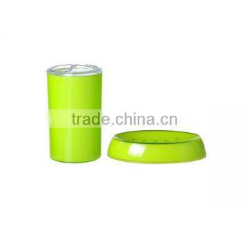 Soap Dish with Toothbrush Holder Green Plastic Toothbrush Holder