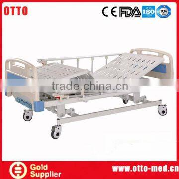 3 crank adjustable mechanical hospital beds