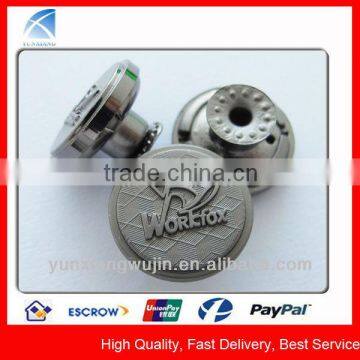 YX1840 Custom Embossed Metal Clothing Jeans Buttons for Men