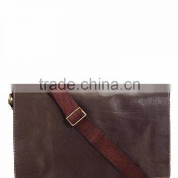 TEAKWOOD LEATHER REAL GENUINE MESSENGER BAG